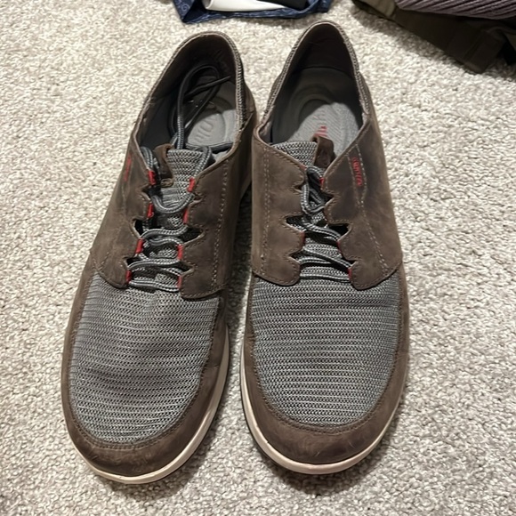 Olukai Men’s Makia Lace Shoes Charcoal Size 10 - Picture 4 of 9